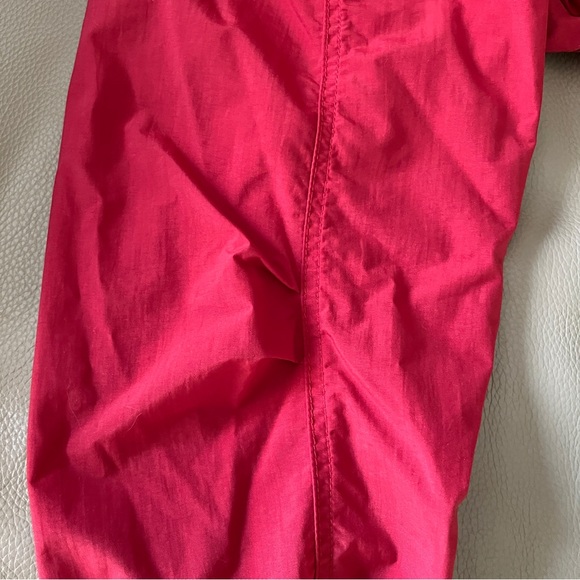 Women COLUMBIA ANORAK WINDBREAKER size Small red half button up hooded nylon - Picture 9 of 10